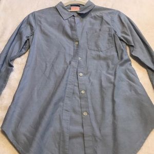 Theory blue button up
